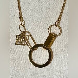 Trina Turk Gold Link Statement Necklace